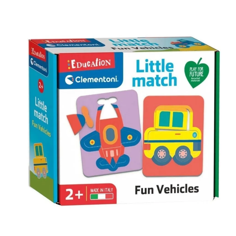 Clementoni Little Match - Eğlenceli Araçlar +2 Yaş