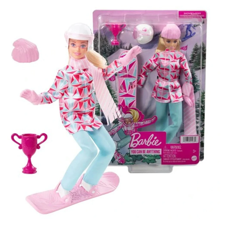 Barbie Snowboard Sporcusu Bebek