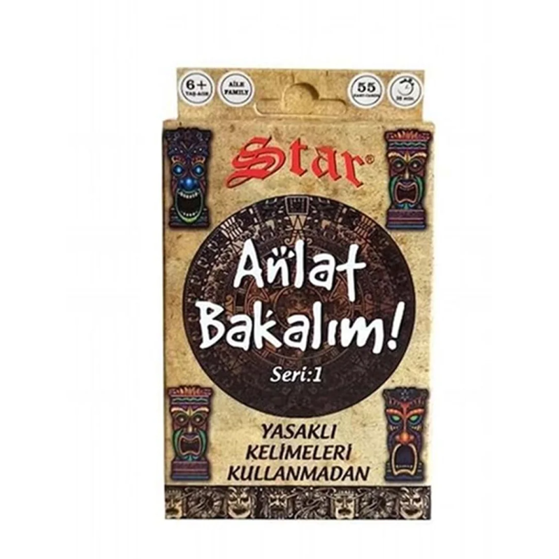 Star Anlat Bakalım Kartları Kelime Oyunu - Yasaklı Kelimeler Kutu Oyunu Seri: 1